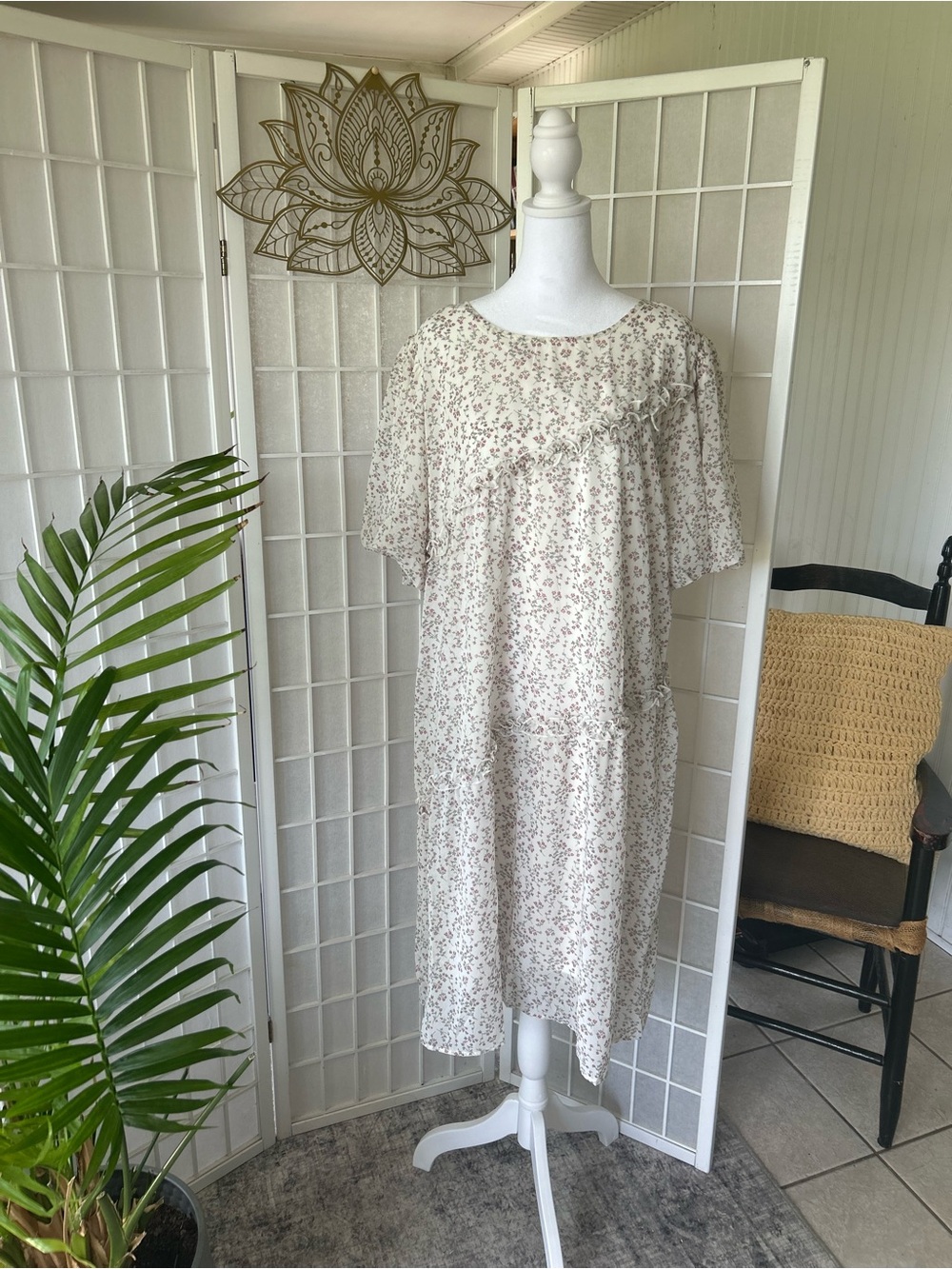 🤍✨ POLAGRAM White Boho Maxi Dress | Romantic Flowy Dress 2X